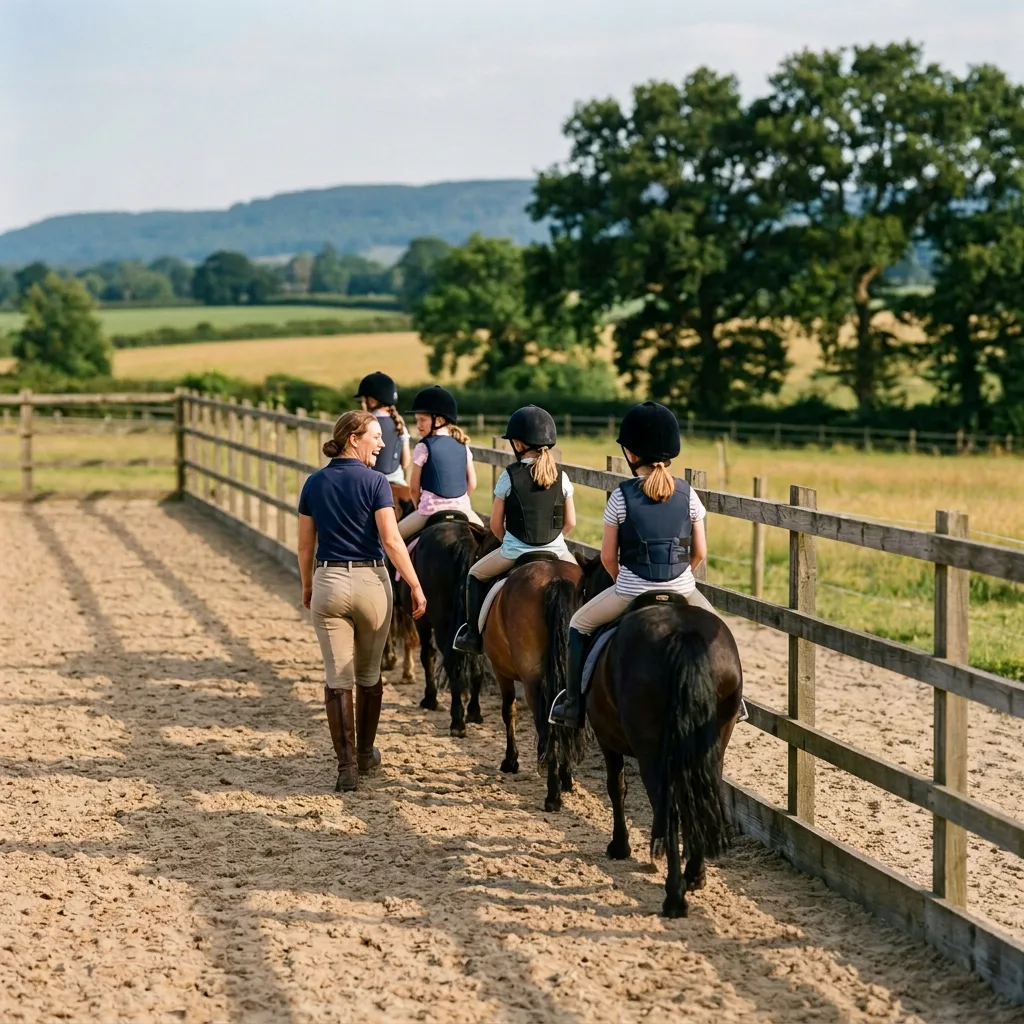 Cours de poney à Grilly, Ain